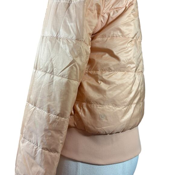 Lululemon ‘Nonstop’ Reversible Puffer Bomber Jacket, Small/6 - Picture 5 of 9